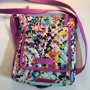 Vera Bradley Iconic Mini Hipster Purse Bag Crossbody Wildflower Paisley Floral
